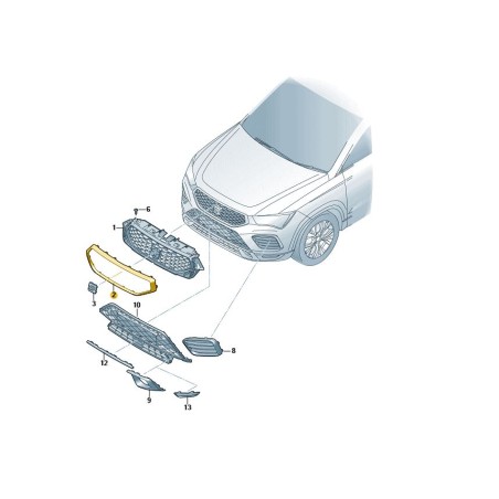 Marco de Rejilla Delantera – Cromado Brillante