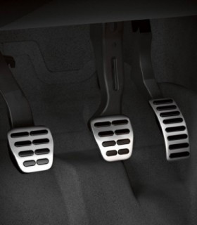 Fundas de pedales - Audi A1 (Cambio manual) - En acero inoxidable