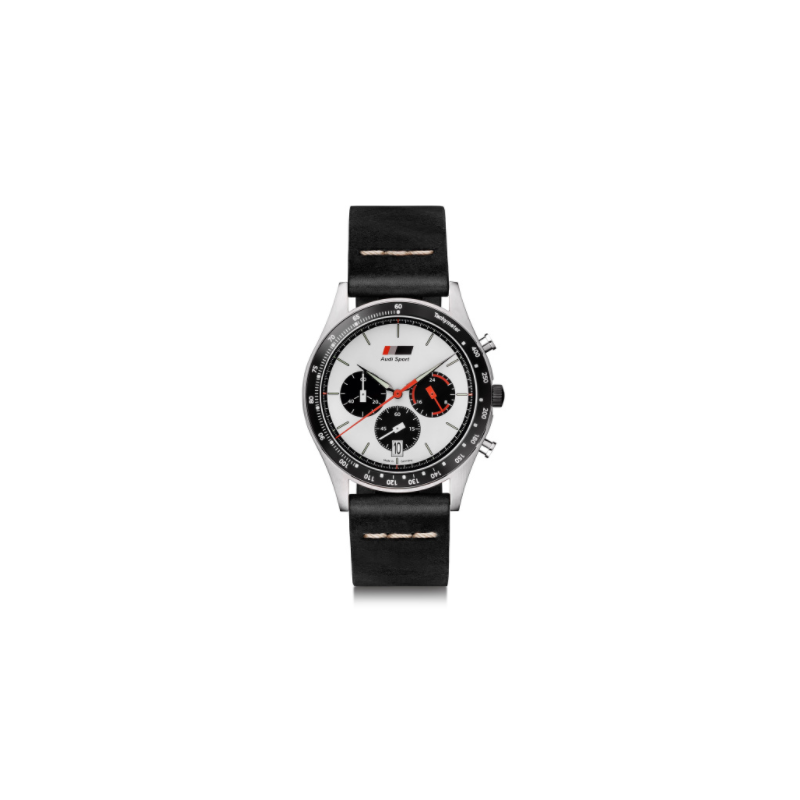 Cronógrafo Heritage para hombre, negro/blanca