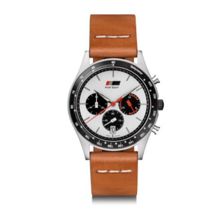 Cronógrafo heritage marrón y blanco para hombre
