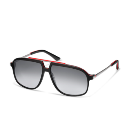 Gafas de sol Audi Heritage unisex en negro y rojo