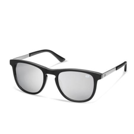 Gafas de sol Audi e-tron con lentes de espejo en negro y plata